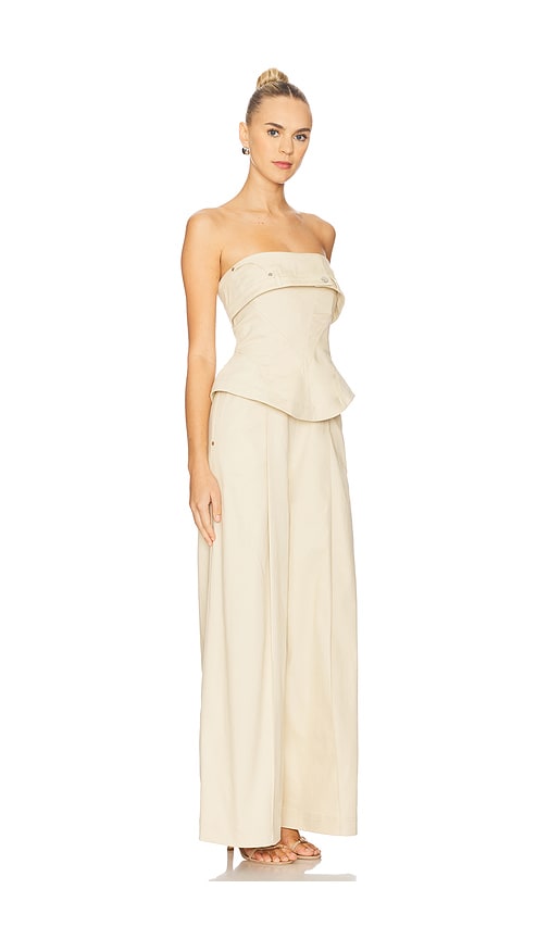 Et Ochs Jordan Corset Bustier Jumpsuit In Neutral