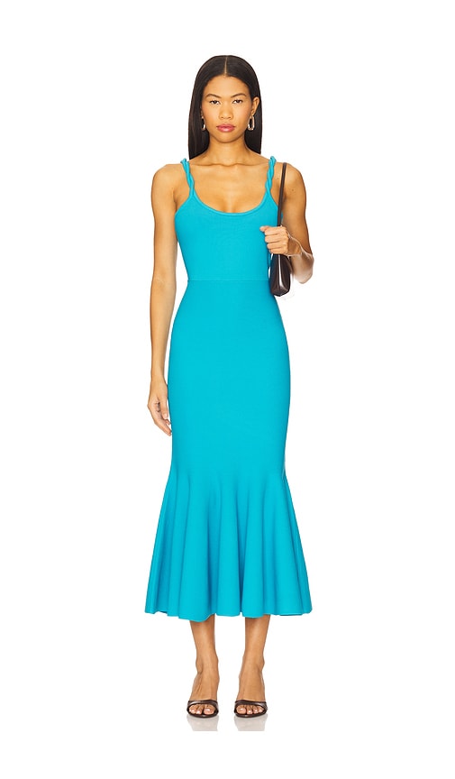 sachin and babi light blue dress Zapaka Women Blue Off The Shoulder A-Line Mother Dress Satin Tea Length Party Dress with Bow, Blue / US14 main image 0