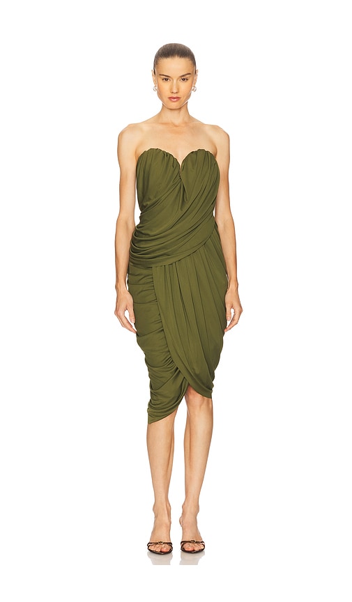 Et Ochs Spencer Midi Dress In Green