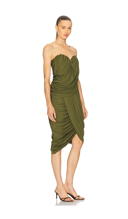 Et Ochs Spencer Midi Dress In Green