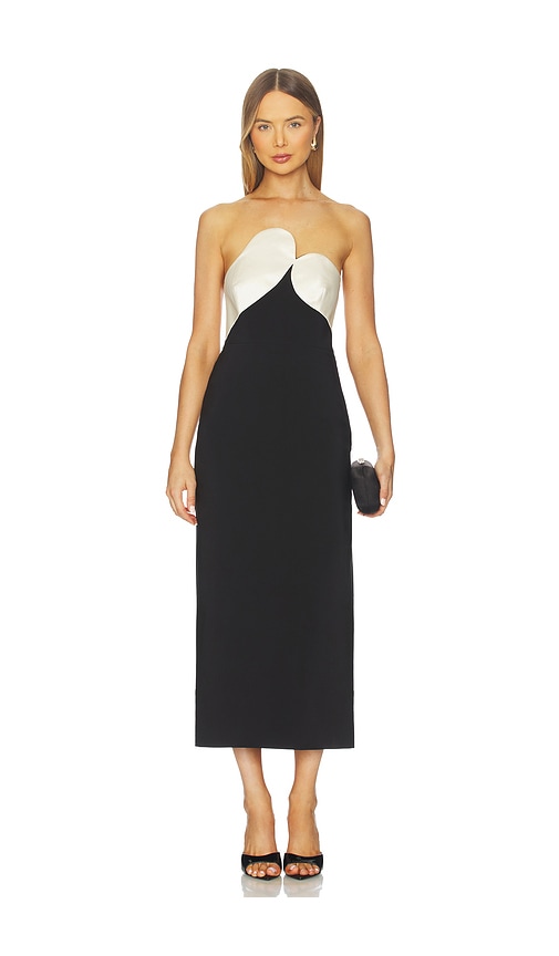Et Ochs Court Combo Dress In Black