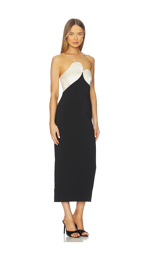 Et Ochs Court Combo Dress In Black