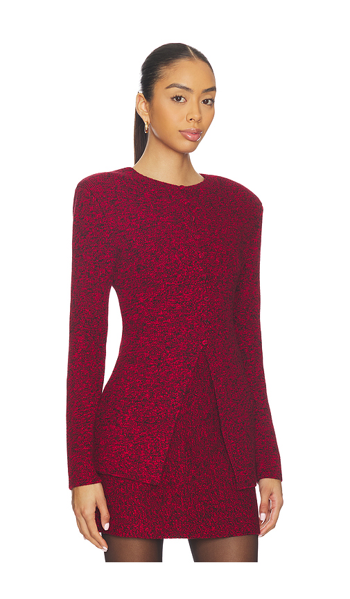 Et Ochs Mischa Knit Cardigan In Red