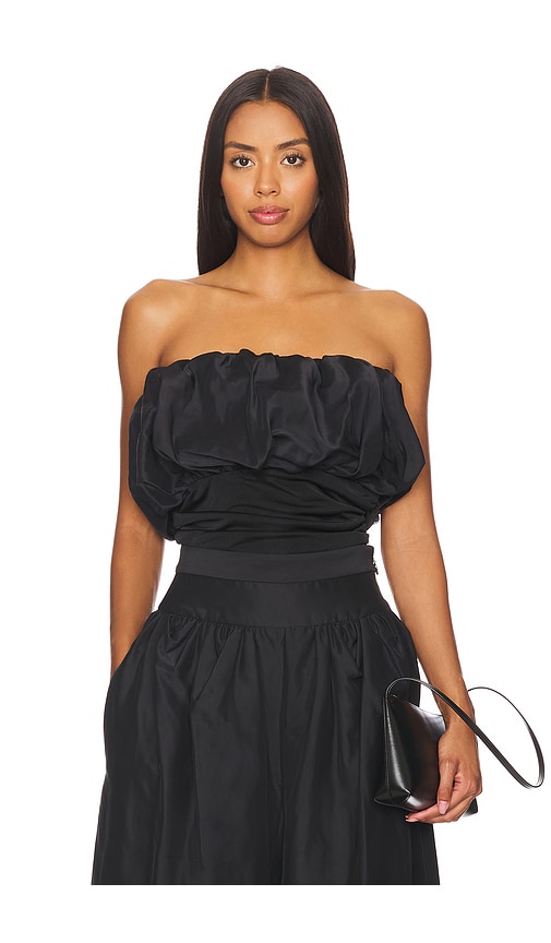 Shop Et Ochs Laila Combo Bustier Top In Black