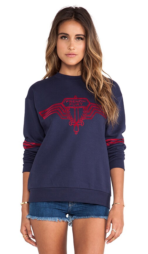 French Fury Flock Boyfriend Sweatshirt