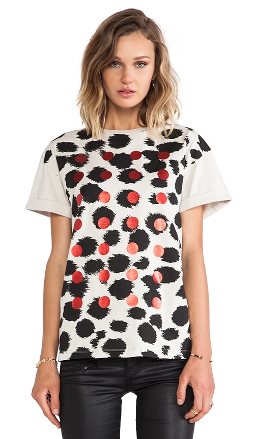 Cheetah Foil Dots Oversized T-Shirt