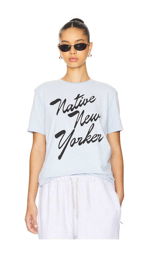 Shop Etre Cecile Native New Yorker Tshirt In Baby Blue