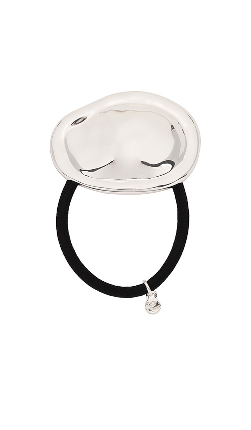 Noble Nugget Hair Tie in Metallic Silver.