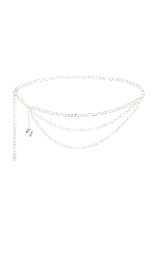 Ettika CHANE DE TAILLE MULTI-RANGS MODERN EDGE en Metallic Silver 82 €