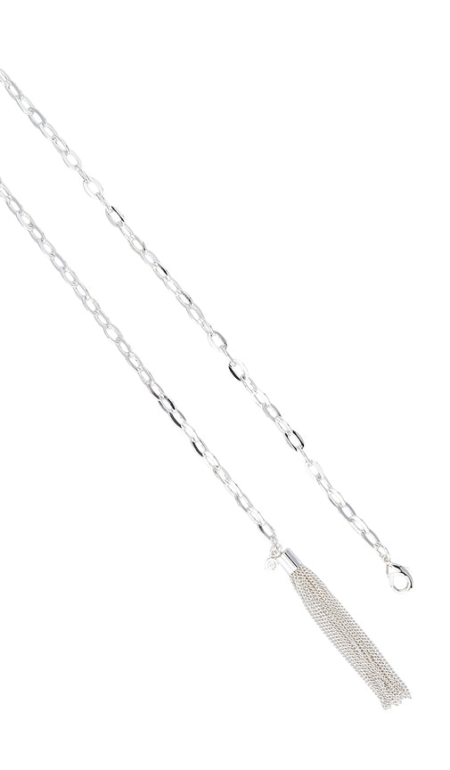  Ettika Schlichter Quastengürtel Simple Tassel Chain Belt In Metallic Silver. 