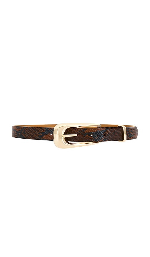 Ettika Brown Snake Signature Buckle Belt