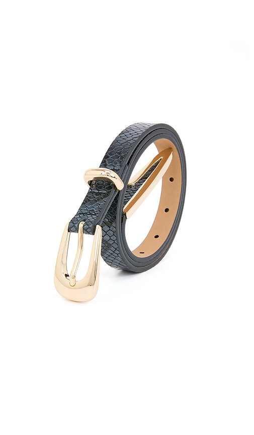 Ettika Modern Saddle Belt In Orange