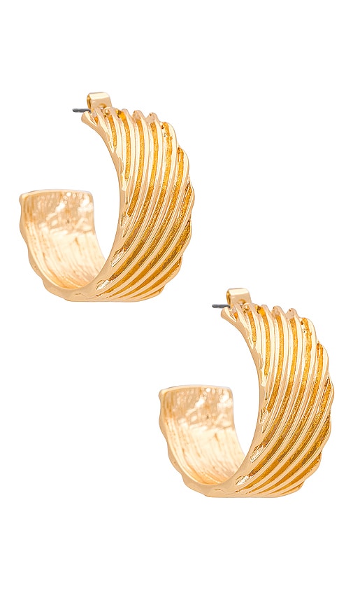 Ettika Pave Hoops in Gold