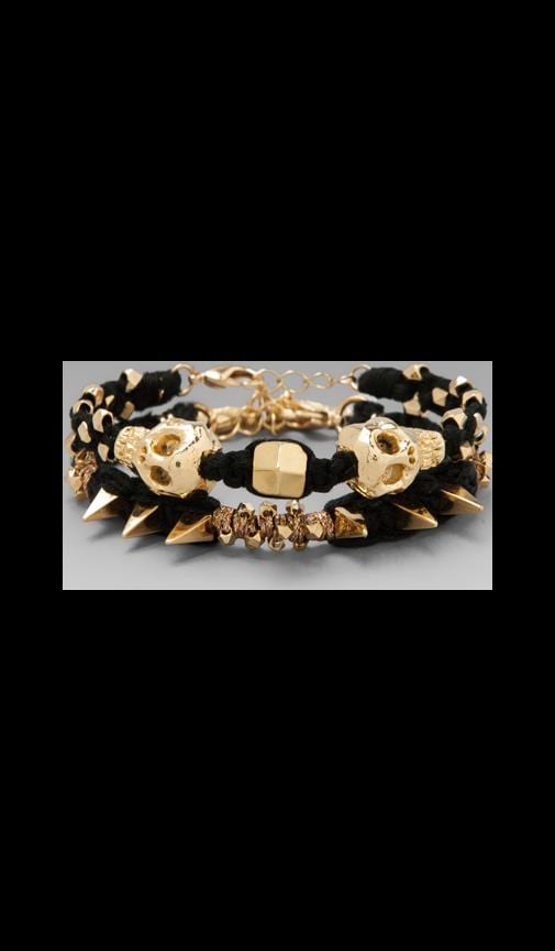 Gold Skull Wrap Bracelet