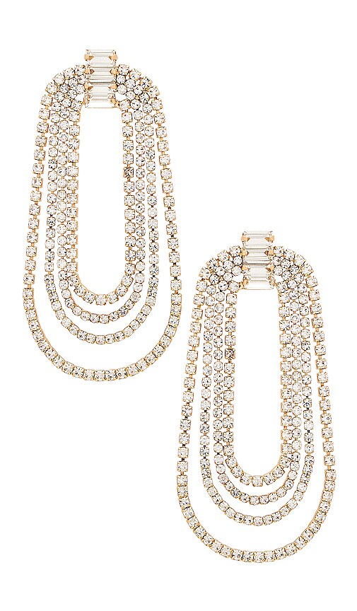 Alessandra rich draped hot sale crystal earrings