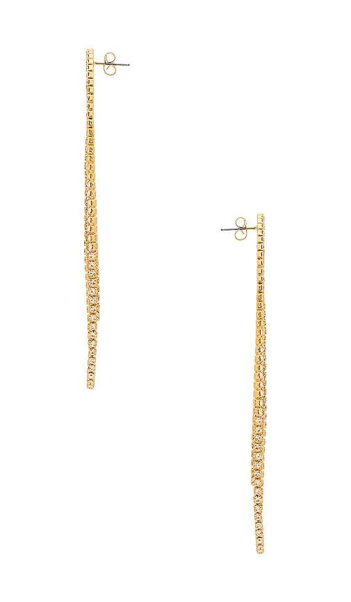 Shop Ettika Melting Earrings In Metallic Gold