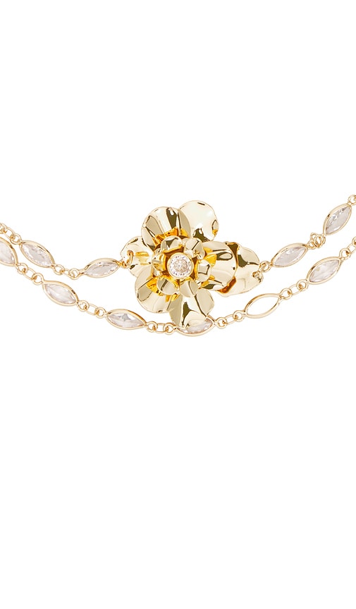 Shop Ettika Flower Choker In Gold