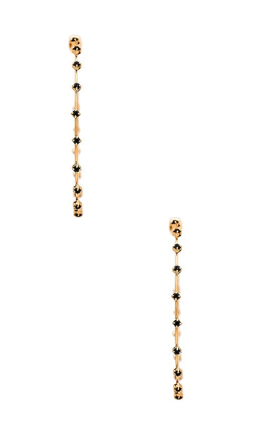  Ettika Creolen Studded In Metallic Gold. 