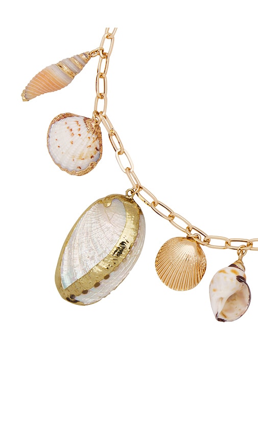  Ettika Halskette Private Island Assorted Shell In Metallic Gold. 