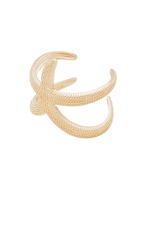 Shop Ettika Starfish Bracelet In Metallic Gold