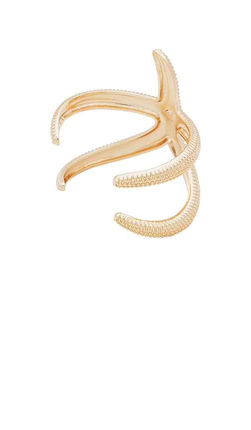 Shop Ettika Starfish Bracelet In Metallic Gold