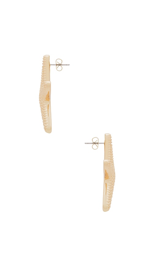 Shop Ettika Starfish Earring In Metallic Gold