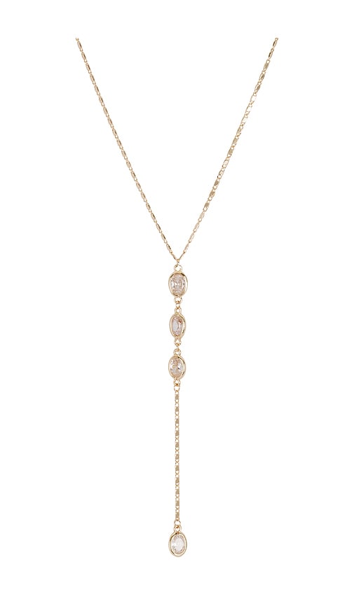 Ettika Sparkle Dip Lariat In Metallic Gold