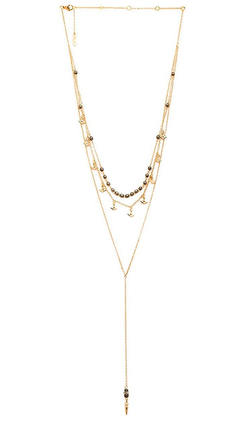 Layered Charm and Bead Necklace