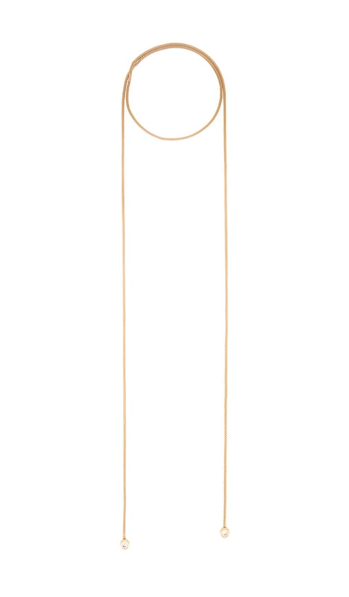 Forever Tied Necklace in Metallic Gold.
