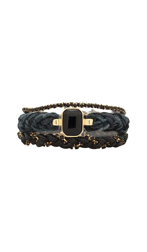 Black Diamonds Wrap Bracelet