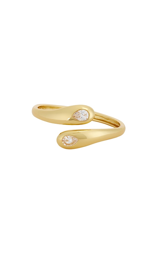Ettika Radiant Gem Wrap Cuff Bracelet In Gold