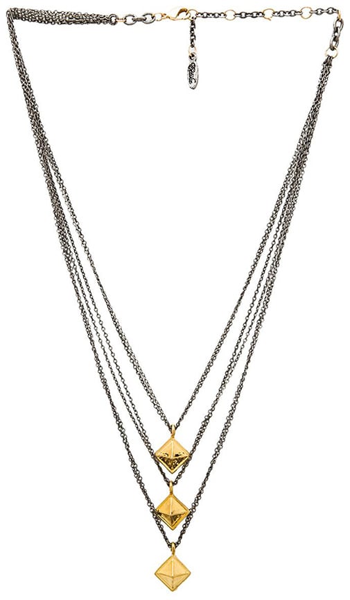 Multi Layered Pyramid Necklace