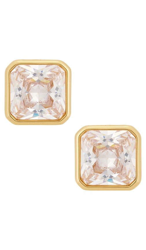 Ettika Radiant Gem Stud Earrings In Gold