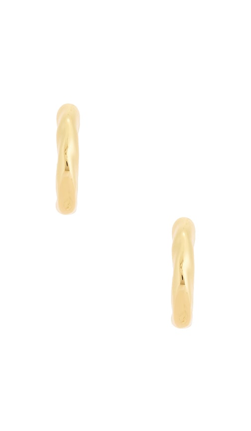  Ettika Creolen Liquid In Metallic Gold. 