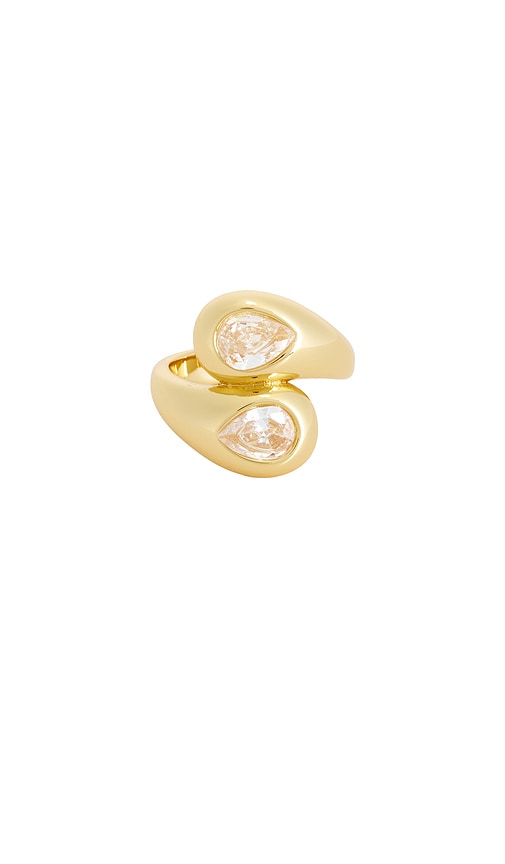 Ettika Radiant Gem Wrap Ring In Gold