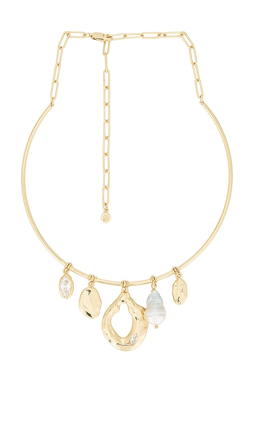 Ettika Liquid Luxe Charmed Choker In Gold