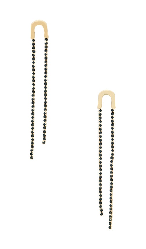 Ettika Double Chain Drop Earrings