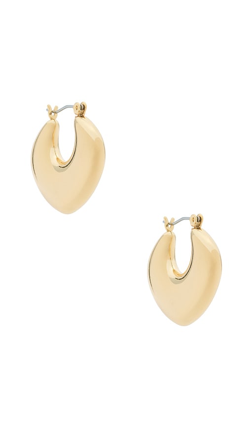 Ettika Sculpted Curve Hoops Earrings In Gold