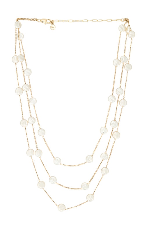 Ettika Coin Pearl Layered Necklace