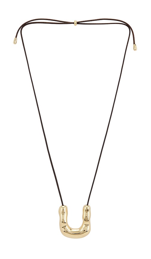 Ettika Liquid Luxe Cascade Curve Necklace In Gold