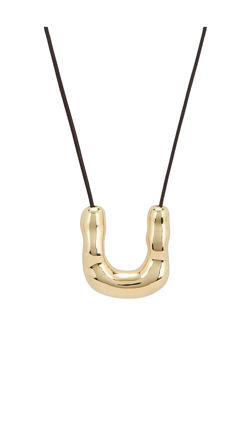 Ettika Liquid Luxe Cascade Curve Necklace In Gold