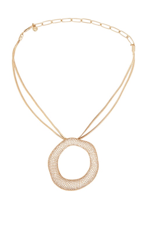 Ettika Open Circle Pave Necklace