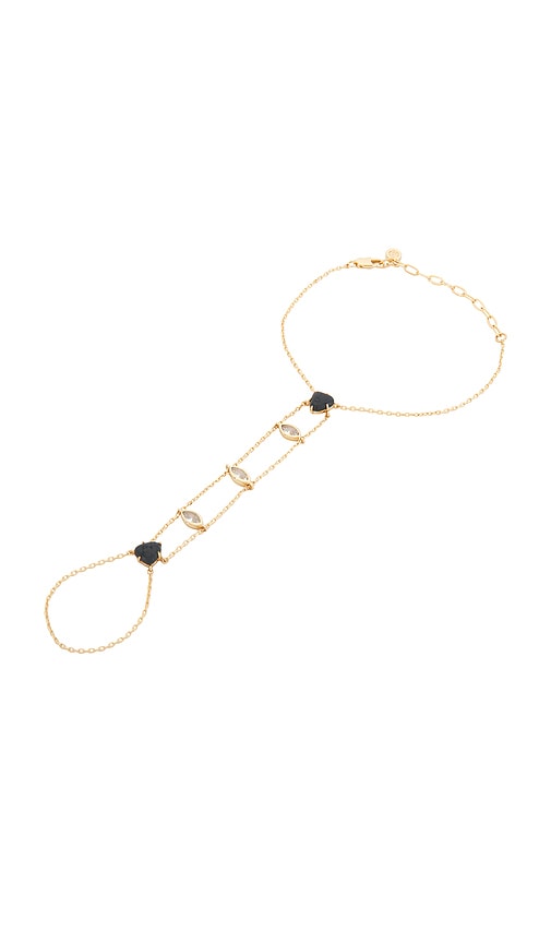 Ettika Black Solstice Hand Chain