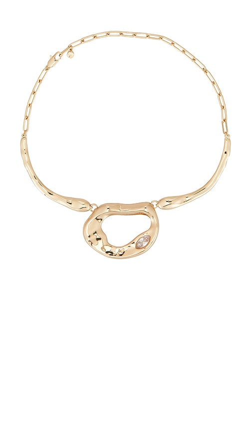 Ettika Molten Marquise Pendant Necklace