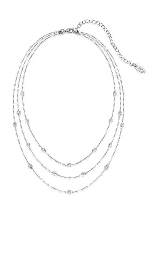 Ettika Crystal Dot Layered Necklace
