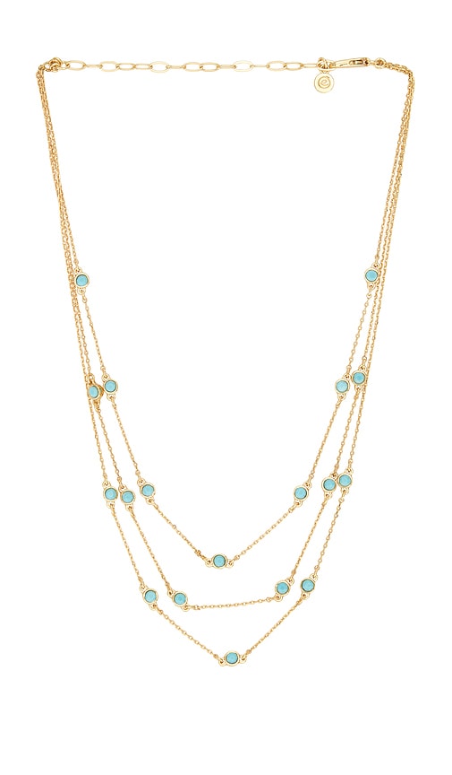 Ettika Crystal Dot Layered Necklace
