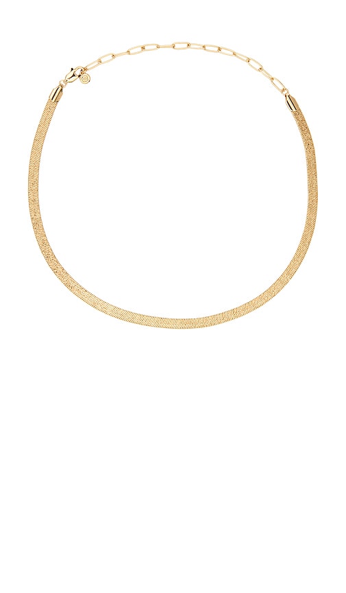Ettika Textured Flat Chain Necklace