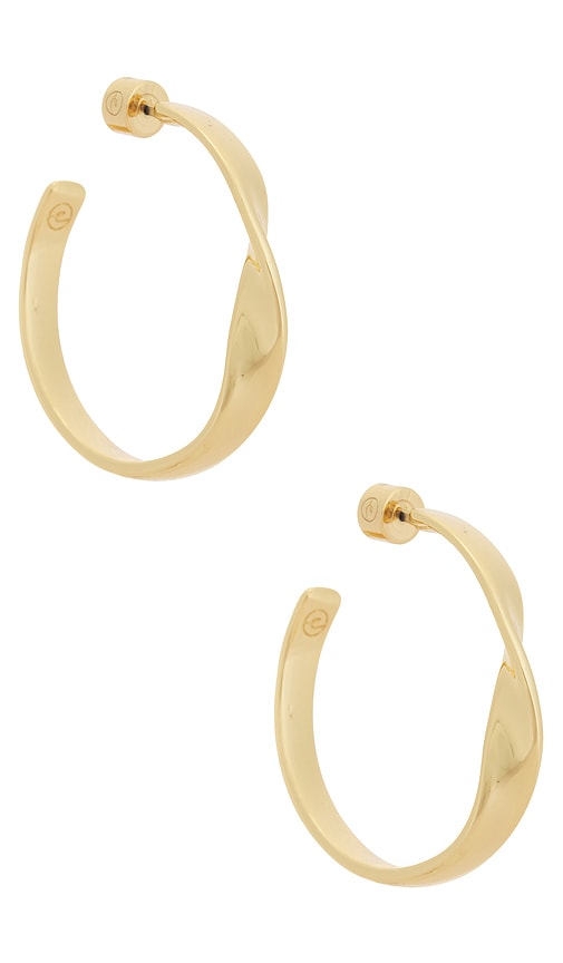 Ettika Heirloom Twist Medium Hoop Earrings