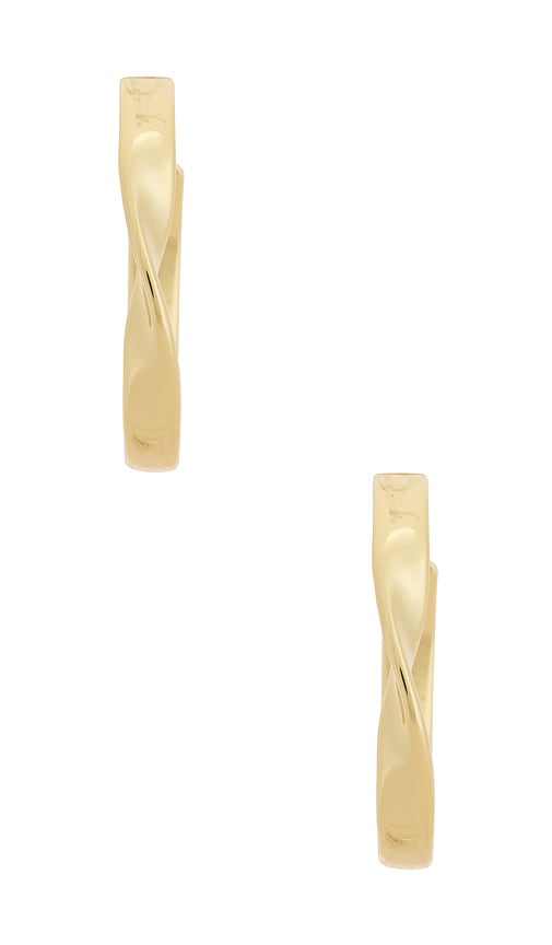  Ettika Mittelgrosse Kreolen Heirloom Twist In Metallic Gold. 