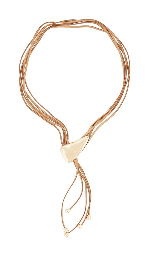 Ettika Molten Arc Bolo Necklace
